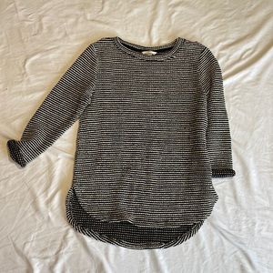 H&M Black and cream knit sweater